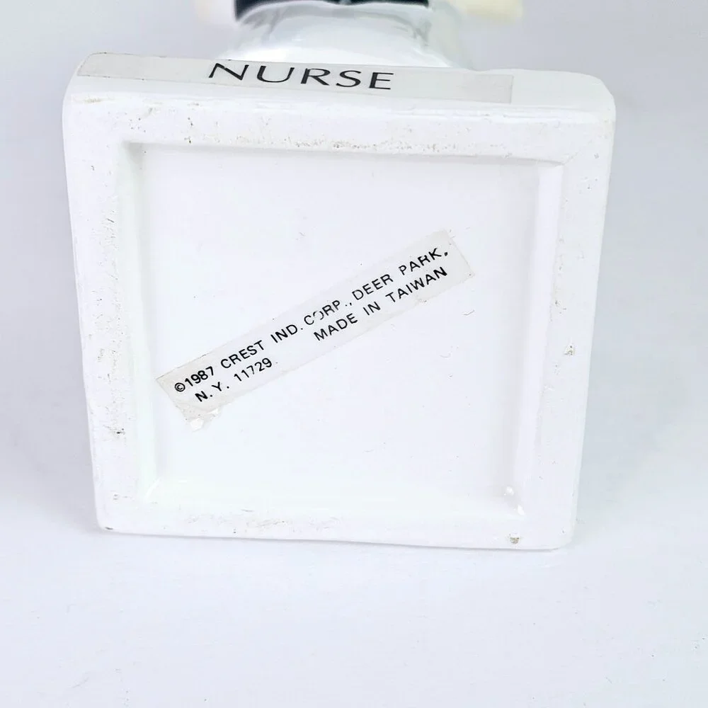 Vintage 1987 Crest Ind Nurse RN, LPN, PCT, Bud Vase, 6 5/8" tall", RARE!! - Picture 6 of 6